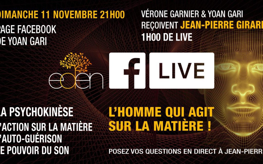 Facebook Live : Dimanche 11 novembre 2018