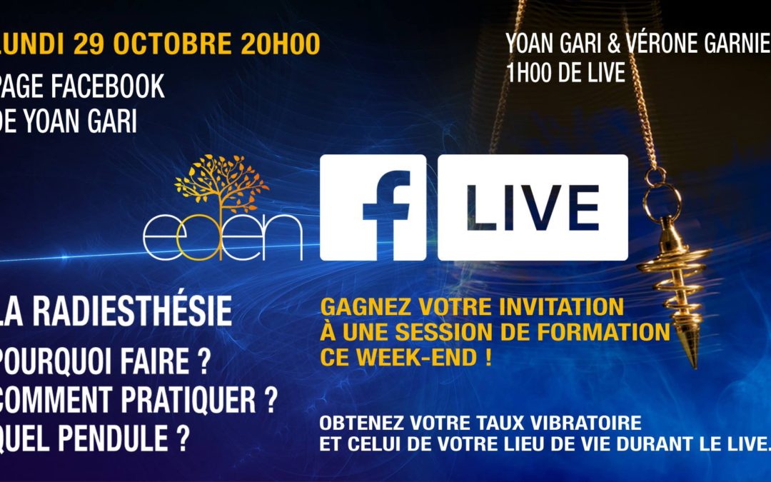 Facebook Live : Lundi 29 octobre 2018